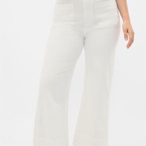 White Women's Wide-Leg high rise jeans